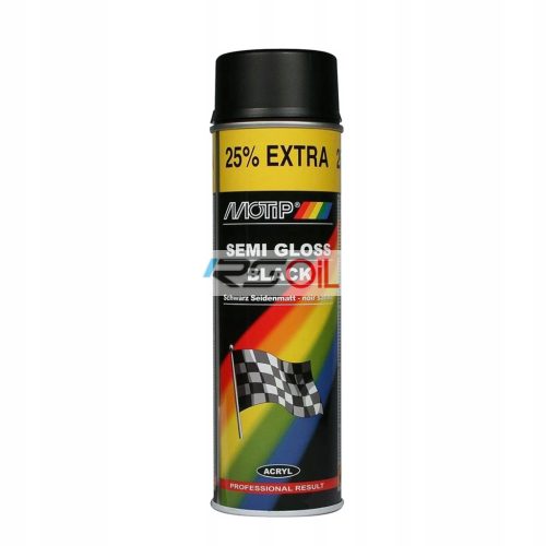 MOTIP 4000 FEKETE SELYEMFÉNYŰ FESTÉKSPRAY 500ml