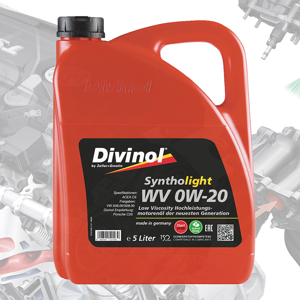 Alacsonyabb fogyasztás a Divinol új, VW 509.00 minősítésű olajával